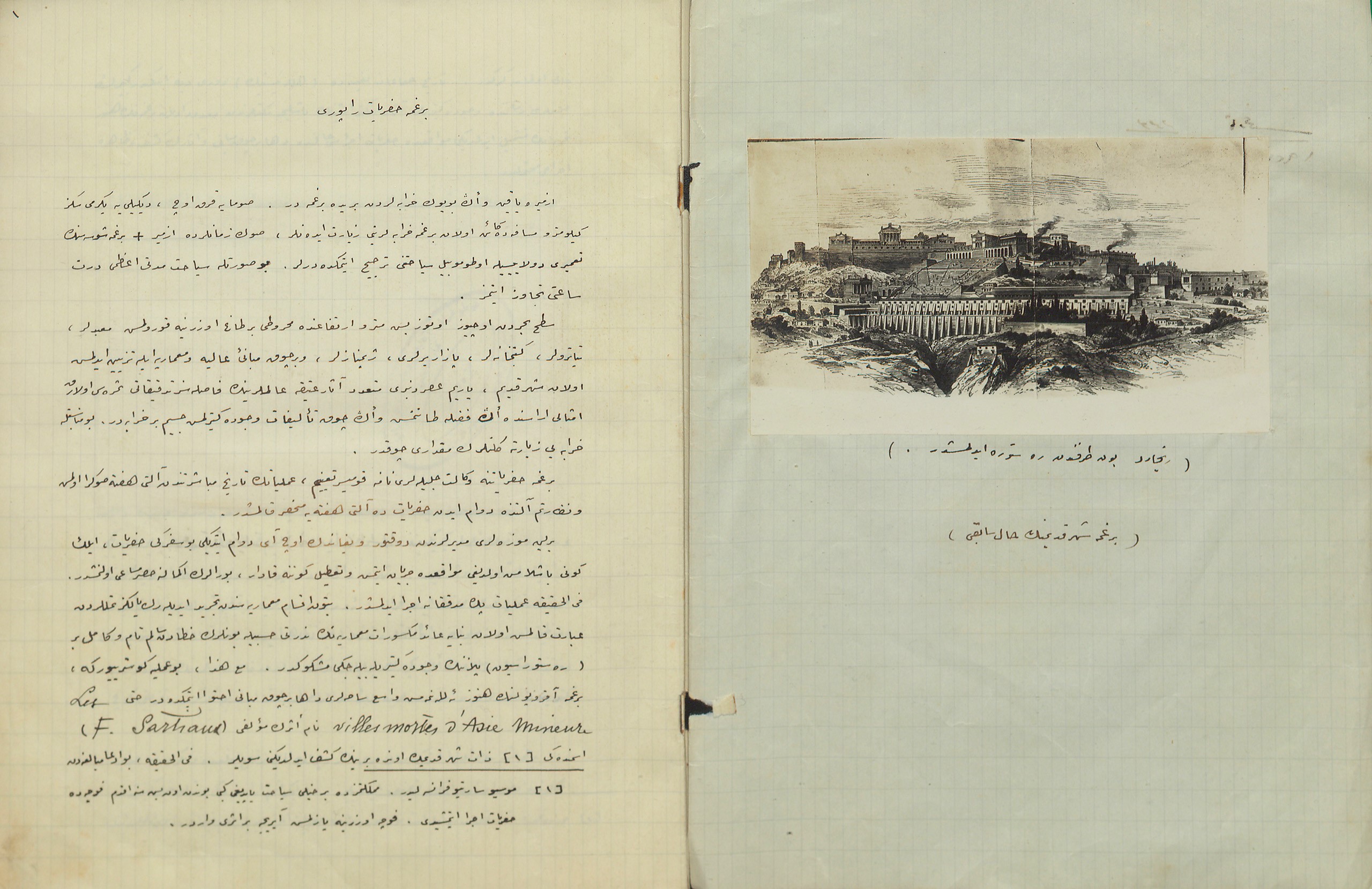 An image from the 1927 Bergama excavation report